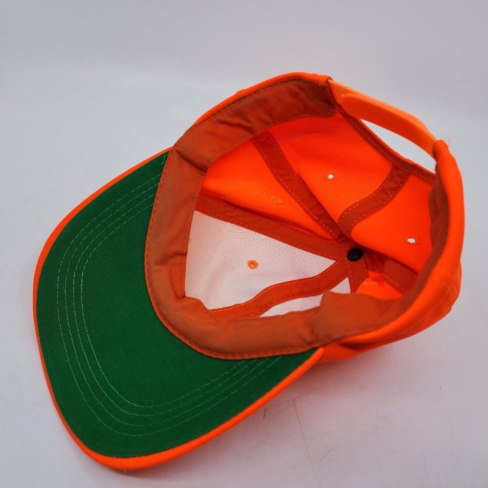 Solid Orange Snapback Trucker Hat Cap Adjustable … - image 5
